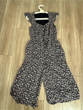 Maeve Anthropologie floral jumpsuit size small